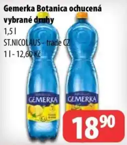 Partner Maloobchodní síť Gemerka Botanica ochucená nabídka