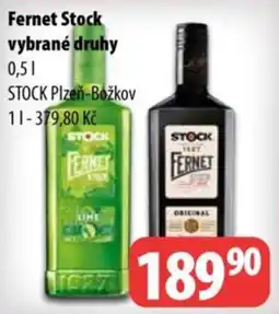 Partner Maloobchodní síť Fernet Stock vybrané druhy nabídka