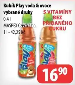 Partner Maloobchodní síť Kubík Play voda & ovoce nabídka