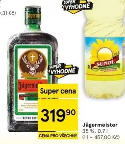 Tesco Jägermeister nabídka