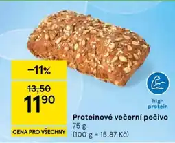 Tesco Proteinové večerní pečivo nabídka