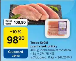 Tesco Tesco Krůtí prsí řízek plátky nabídka