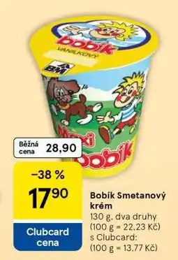 Tesco BOBÍK - smetanový krém nabídka