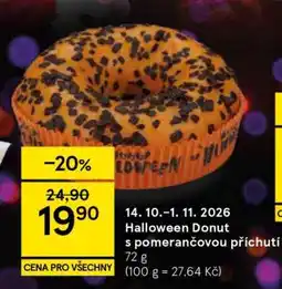 Tesco Halloween donut nabídka