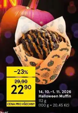Tesco Halloween muffin nabídka