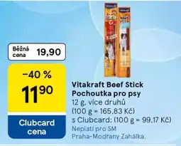 Tesco Vitakraft Beef Stick Pochoutka pro psy nabídka