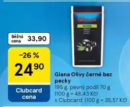 Tesco Giana Olivy černé bez pecky nabídka
