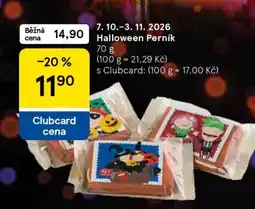 Tesco Halloween perník nabídka