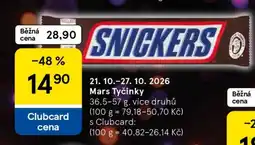Tesco Mars Tyčinky nabídka