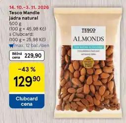 Tesco Tesco Mandle jádra natural nabídka