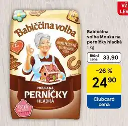 Tesco Babiččina volba Mouka na perníčky hladká nabídka