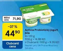Tesco Activia Probiotický jogurt bílá nabídka