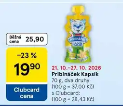 Tesco Pribináček kapsík nabídka