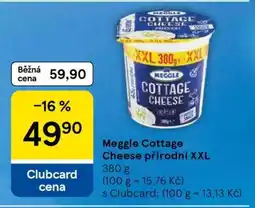 Tesco MEGGLE COTTAGE CHEESE PŘÍRODNÍ XXL nabídka