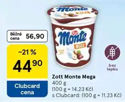 Tesco Zott Monte Mega nabídka