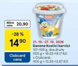 Tesco Danone Kostíci barvící nabídka