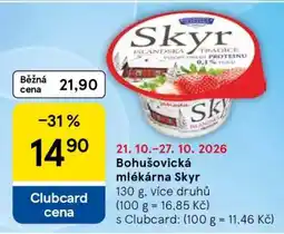 Tesco Bohušovická mlékárna Skyr nabídka