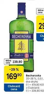 Tesco Becherovka nabídka
