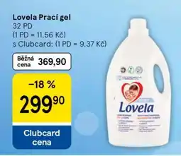 Tesco Lovela prací gel nabídka