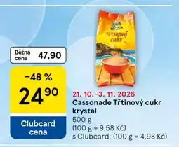 Tesco Cassonade Třtinový cukr krystal nabídka