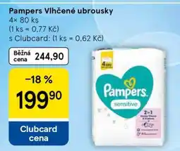 Tesco Pampers vlhčené ubrousky nabídka