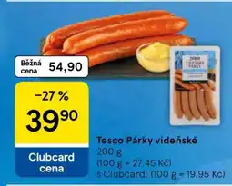 Tesco Tesco Párky vídeňské nabídka