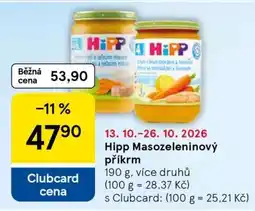 Tesco HiPP Masozeleninový příkrm nabídka