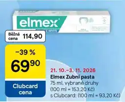 Tesco Elmex zubní pasta nabídka