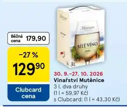 Tesco Vinařství Mutěnice nabídka