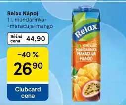 Tesco Relax Nápoj nabídka