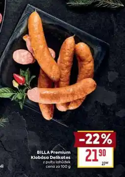 Billa BILLA Premium Klobása Delikates nabídka