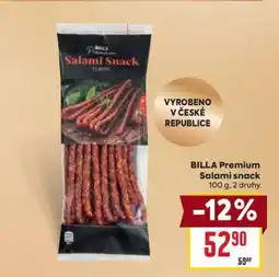 Billa BILLA Premium Salami snack nabídka