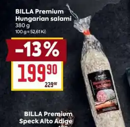 Billa BILLA Premium Hungarian salami nabídka