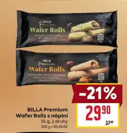 Billa BILLA Premium Wafer Rolls s náplní nabídka