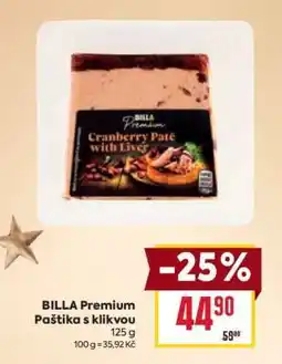 Billa BILLA Premium Paštika s klikvou nabídka