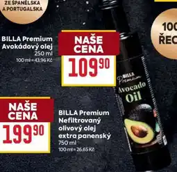 Billa BILLA Premium Avokádový olej nabídka