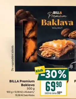 Billa BILLA Premium Baklava nabídka