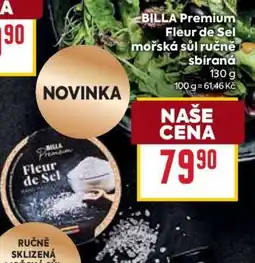 Billa BILLA Premium Fleur de Sel mořská sůl ručně sbíraná nabídka