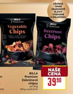 Billa BILLA Premium Zeleninové chipsy nabídka