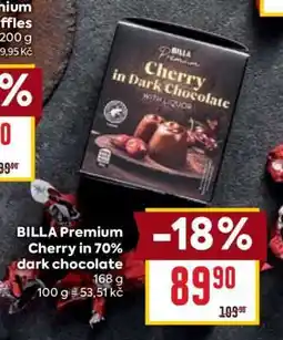 Billa BILLA Premium Cherry in 70% dark chocolate nabídka
