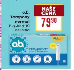 Billa o.b. Tampony normal nabídka