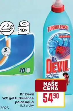 Billa Dr. Devil WC gel turbulence polar aqua nabídka