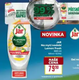 Billa JAR Na mytí nádobí Lemon fresh nabídka