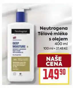 Billa Neutrogena Tělové mléko s olejem nabídka