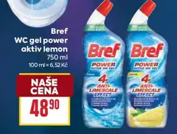 Billa Bref WC gel power aktiv lemon nabídka