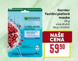 Billa Garnier Textilní pleťová maska nabídka