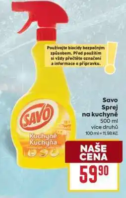 Billa Savo Sprej na kuchyně nabídka