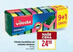 Billa Vileda houbička na nádobí Rainbow nabídka