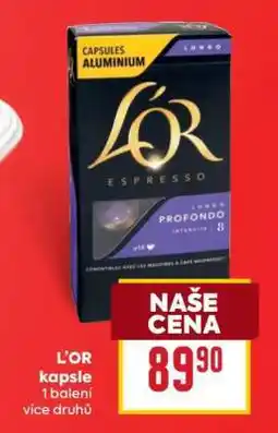 Billa L’OR kapsle nabídka