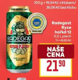 Billa Radegast Ryze Hořká 12 nabídka